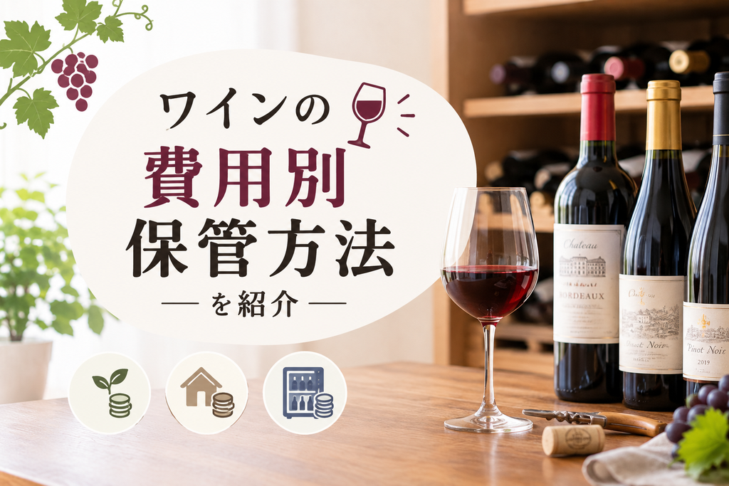 ワインの費用別おすすめ保管方法